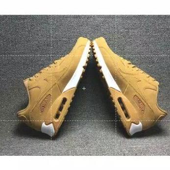 Trend New Nike Air Max 90 Original Wheat Brown Color Men Sport Running Asli Original