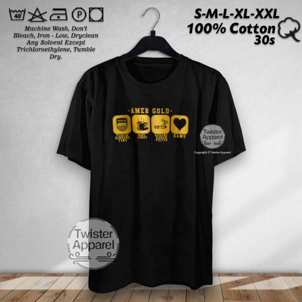 Kaos Baju Distro Amer Persib Bandung Bobotoh / Tshirt Katun combed 24s Cap Orang Tua OT Anggur Merah