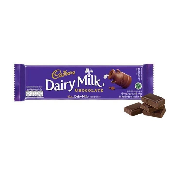 

[COD] Cadbury Dairy Milk Chocolate Original Regular 62g, coklat dengan susu untuk Camilan ➟Seller