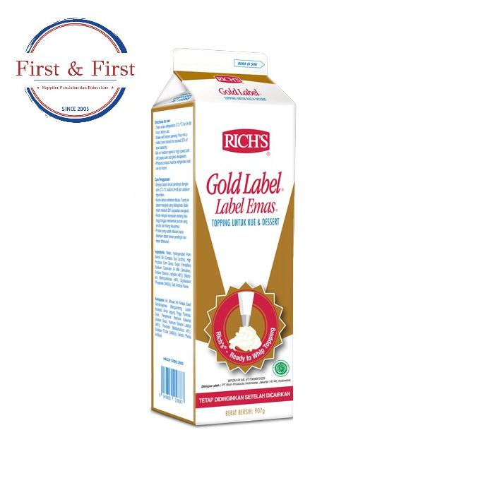 

[ZI6] Rich Gold Label Whipping Cream 907 gram Promo