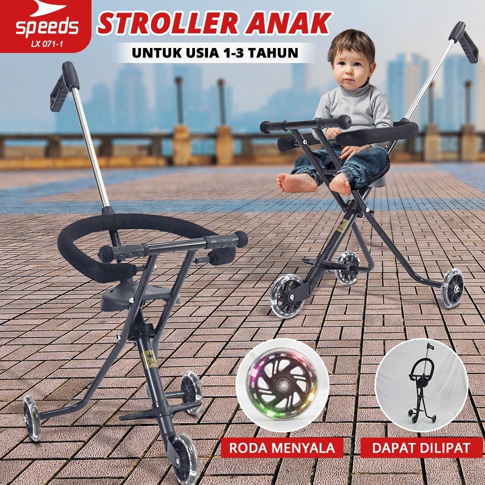SPEEDS Stroller Anak Stroller Baby Kereta Dorong Bayi Anak Stroller Mini Trike Roda Tiga Baby Stroll