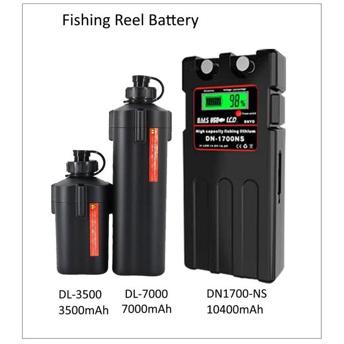 Battery Electric Reel Daiwa Shimano Seaborg Beast Master Batrai