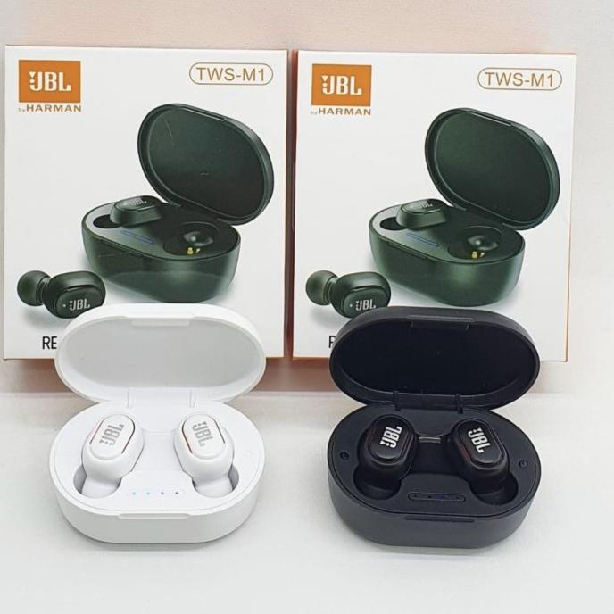 Terbaru Headset Bluetooth Jbl Tws M1 Earphone Wireless Kualitas Super