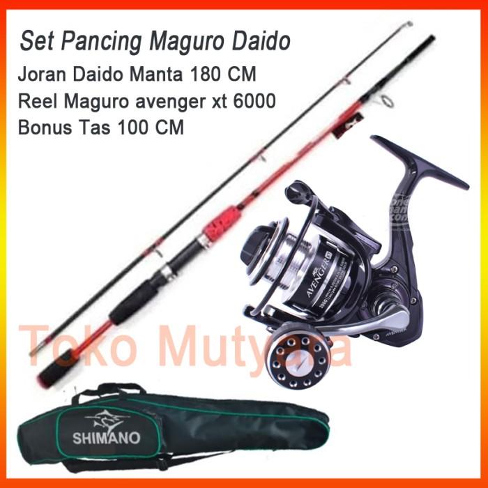 Set Pancing Maguro Power Handle Joran Daido Manta 180 CM