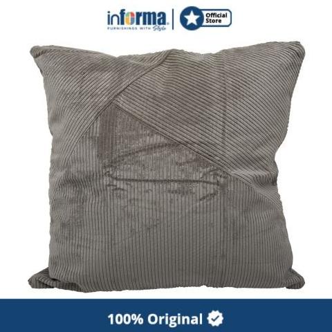 Informa - Informa 55x55 Cm Sarung Bantal Sofa Cdr - Abu-Abu Muda