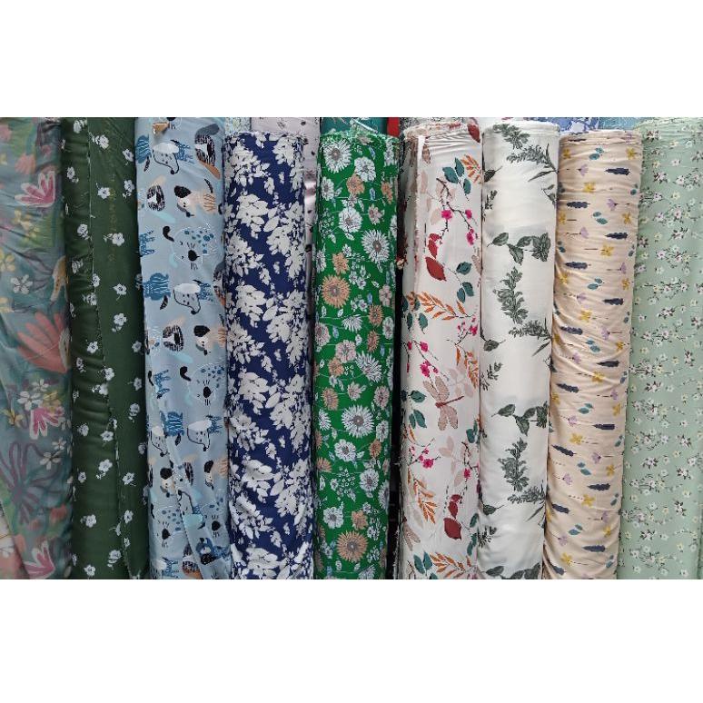 [MURAH ] Kain Katun Rayon Viscose Premium UNIQLO , kain katun rayon meteran ( harga 0,5 meter ), kai