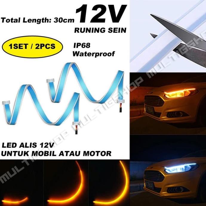 >*>*>*>*] Led Alis 12v 30cm DRL Sein Running
