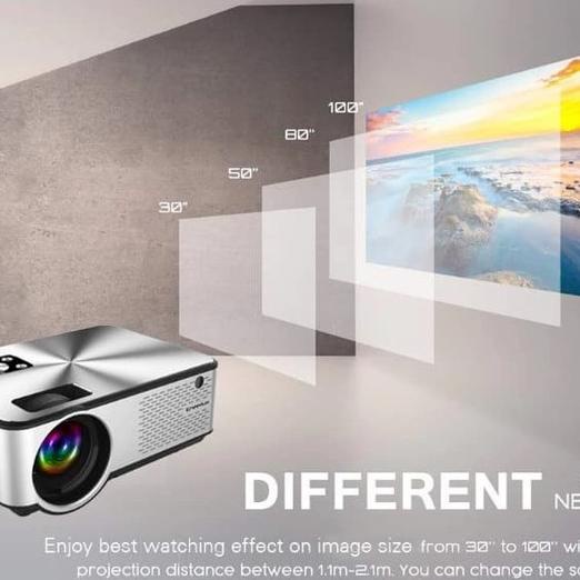 Ni Proyektor Cheerlux C9 2800 Lumens + Analog Tv/Tv Tunner