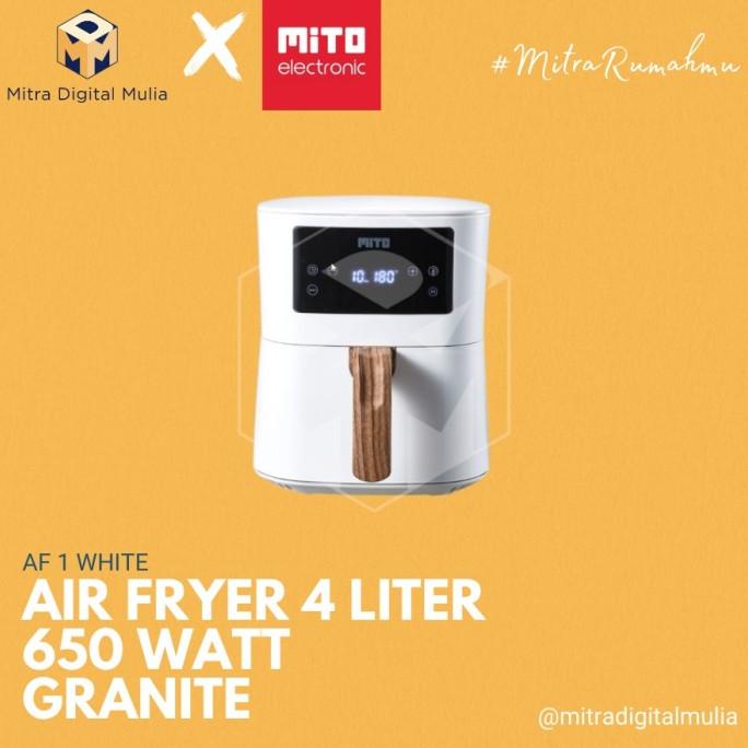 Mito AF 1 Digital Air Fryer 4 Liter Low Watt Putih AF1