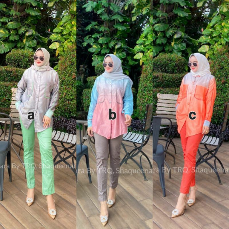 T782 ONE SET CELANA COTTON STRETCH IMPORT PREMIUM WANITA MUSLIMAH KEKINIAN VIRAL ORIGINAL REAL PICT 