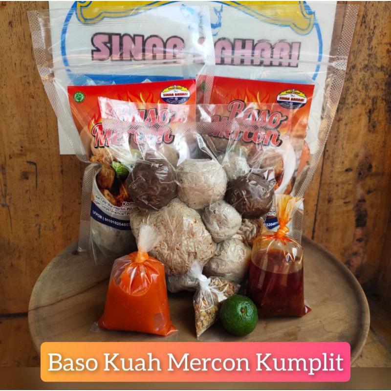 

Bakso Ikan Mercon Kumplit Bumbu isi 12