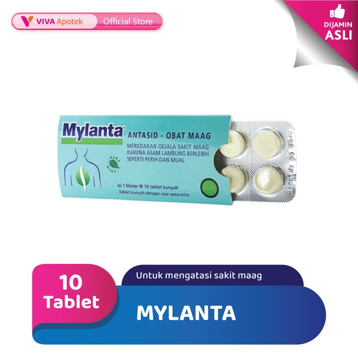 Mylanta Menurunkan Asam Lambung (10 Tablet)