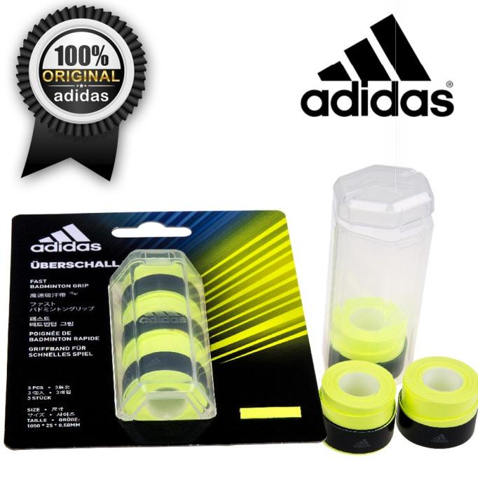 Grip Raket Badminton / Tenis Adidas uberschall Solar Yellow isi 3 bh