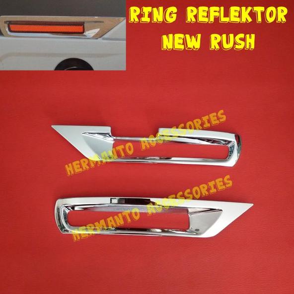 Aksesoris Ring/Cover/List/Lis/Garnish/Garnis Reflektor Belakang Rush 2015 Variasi - Berkat Motor