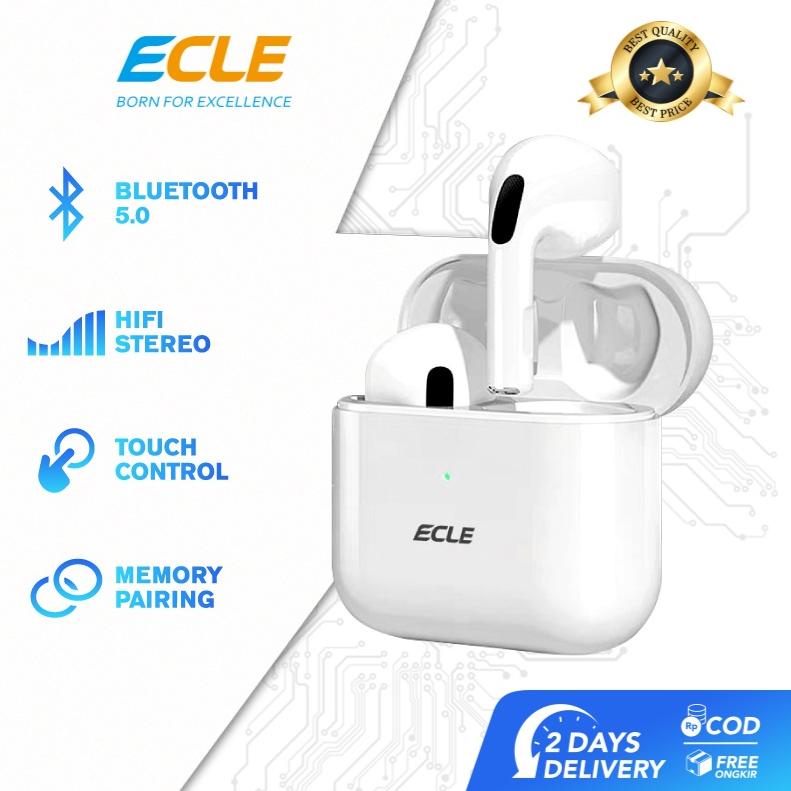 Ecle Tws Pro 4 Earphone Buetooth Headset Tws In-Ear Headphone Pengurangan Kebisingan Super Bass Ster