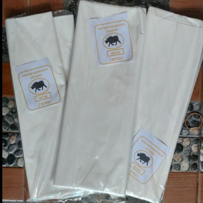plastik sampah putih susu uk 40x60~polybag~polibag~trash bag~trashbag