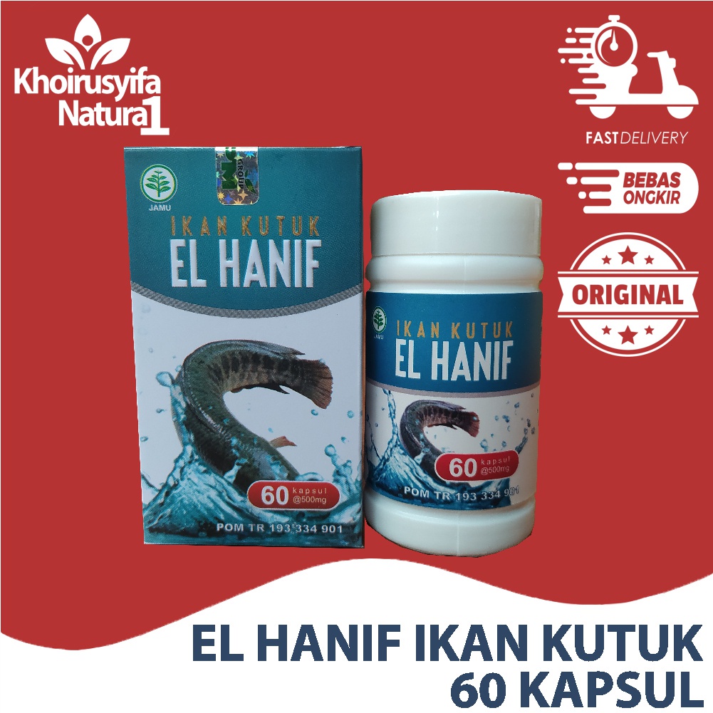 EL HANIF IKAN KUTUK 60 KAPSUL ALBUMIN