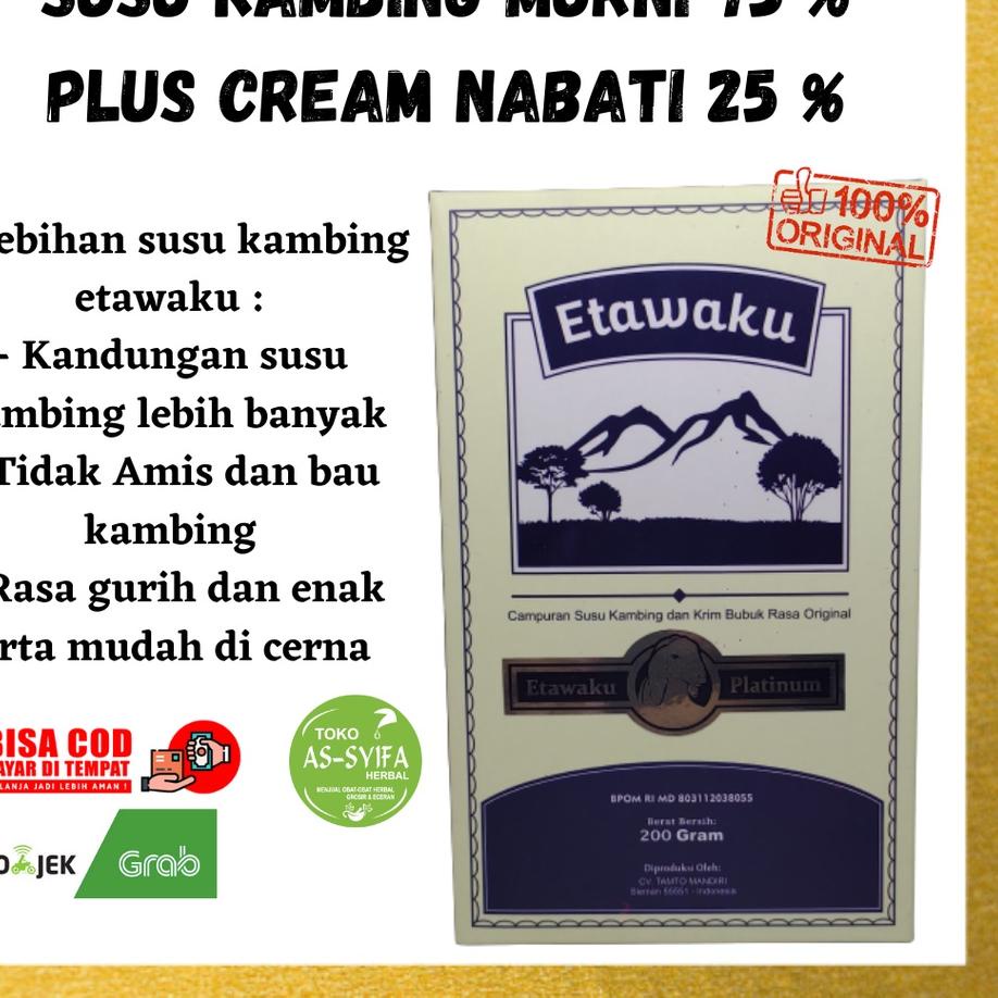 

✨COD✨ Susu Kambing Etawaku Platinum | Susu Kambing Murni Bubuk Rasa Original grosir