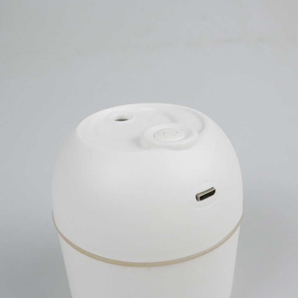 GS8u Vinkkatory Mini Air Humidifier Aromatherapy Diffuser LED Light 220ml GB476 White Or-i