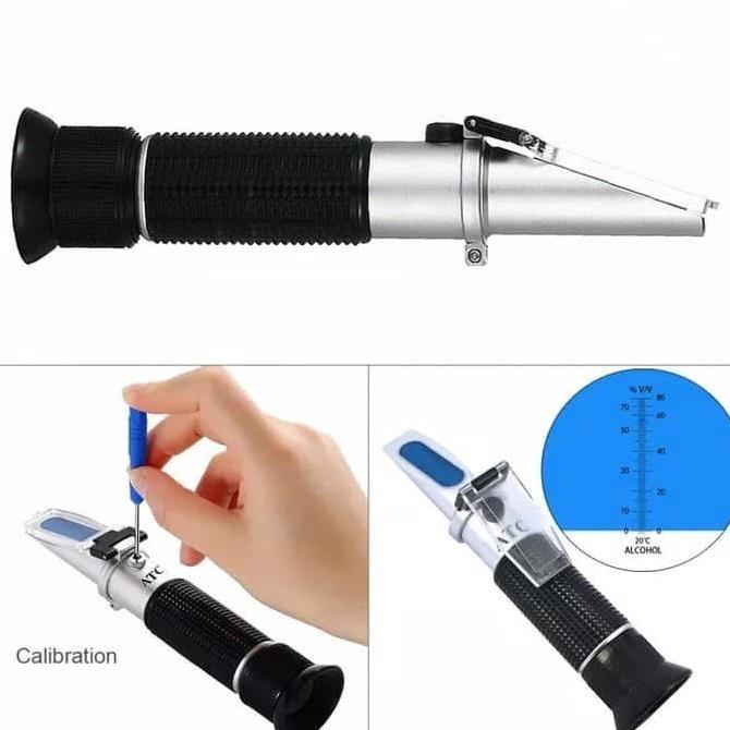 Refractometer Alcohol/Refraktometer Alkohol Ukur Kadar Alkohol Minuman