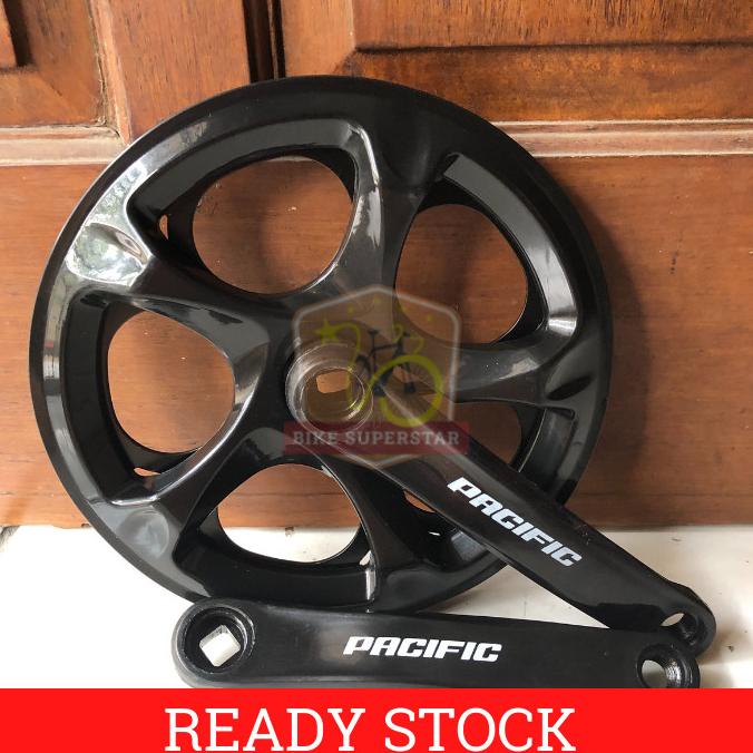 Crank Set Gir Sepeda 52T Pacific dengan Cover Lipat Fixie Minion Mini