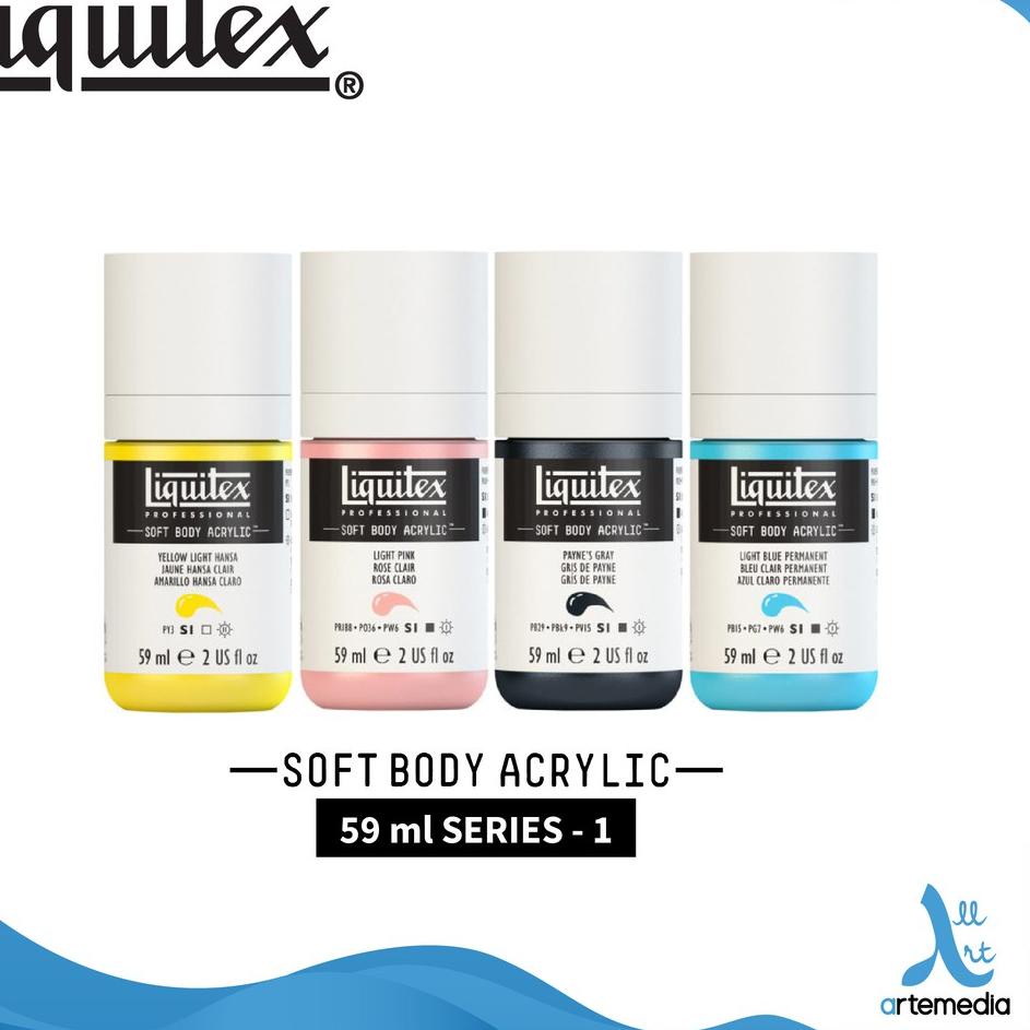 

Pesan Cat Akrilik Liquitex Soft Body 59ml Series 1 Acrylic Color Special Favorit