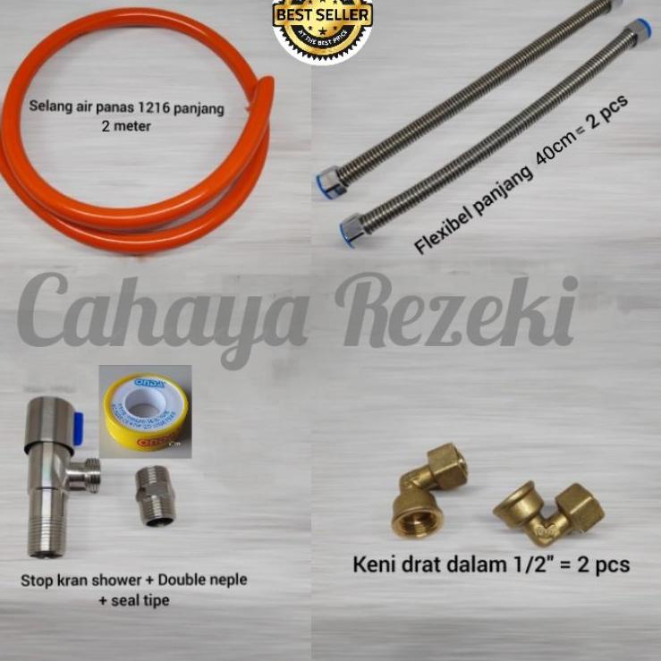 Unik ACSESORIS WATER HEATER PANAS DINGIN - PAKET LENGKAP ACCESSORIES WATER HEATER LISTRIK Penjual Re