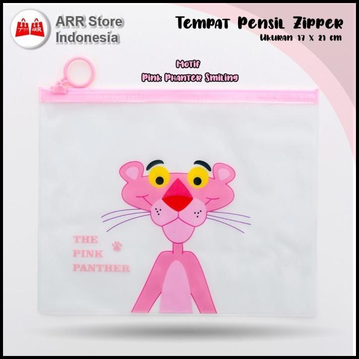

Arr Tempat Pensil Kosmetik Zipper Bag Pouch Transparan Motif Smile