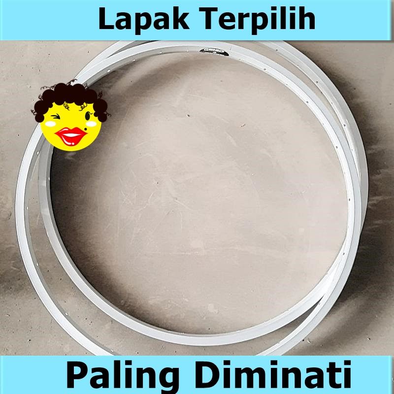 RIMS VELG RIMS GENIO 26 ALLOY 36H SILVER SINGLE WALL sepeda murah