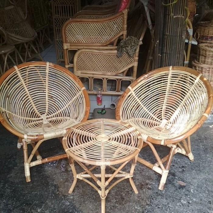 Terlaris 1 Set Kursi Rotan Keong / Kursi Keong Orang Dewasa