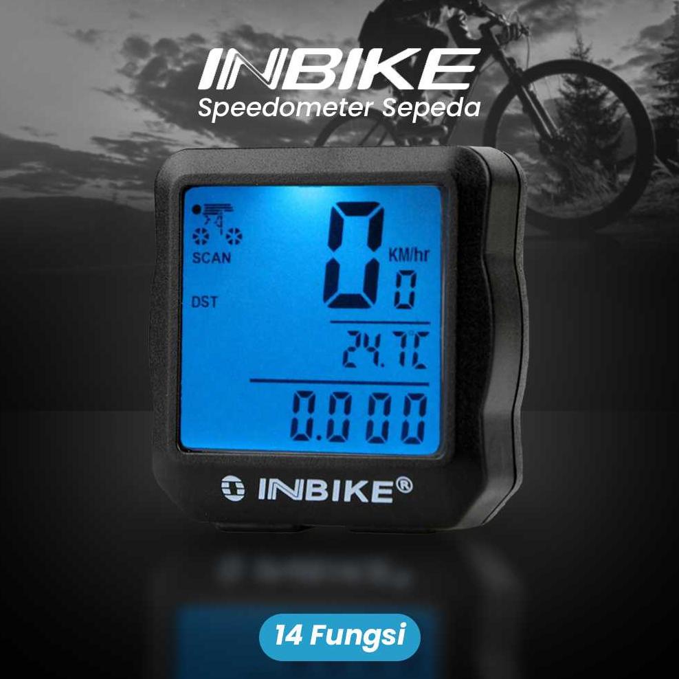 Speedometer Sepeda 14 Function LCD Display Bicycle Speedometer Sepeda Wireless Spedometer Spidometer