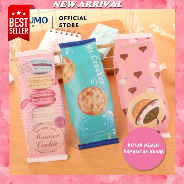 

Korean Ins Simple Pencil Case Transparent Matte Large Capacity Waterproof Pen Bag For Student Statio Suumo Kotak Pensil/Tempat Alat Tulis Aesthetic Motif Makanan Ringan