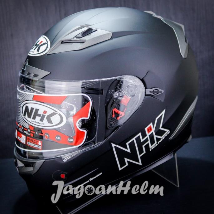 NHK Helm RX9 / RX 9 Hitam DOP / RX-9 SOLID Black Doff