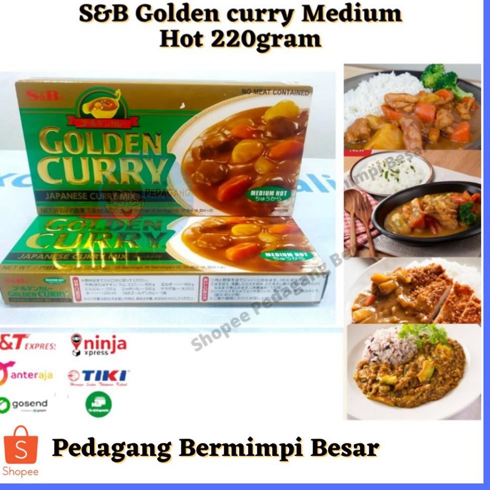 

[NEW ARRIVAL !!!] S&B Golden Curry 220gr Medium Hot | Kari Blok | Kari Jepang