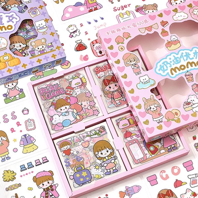 

[FLASH SALE !] ( CLS ) Stiker Momo Motif Kartun Korea Lucu Anti Air Dekorasi Handbook Scrapbook DIY [KODE 254]