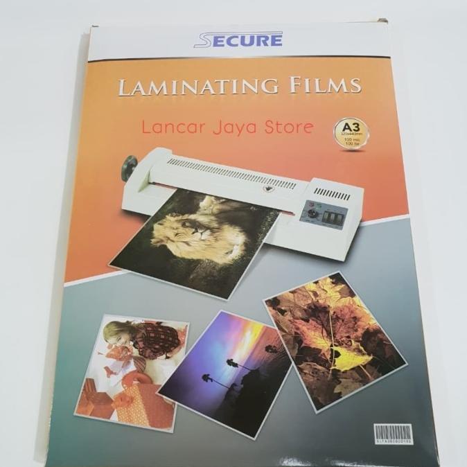 

Films Laminating Secure Ukuran A3 Plastik Laminating Secure A3 100Mic