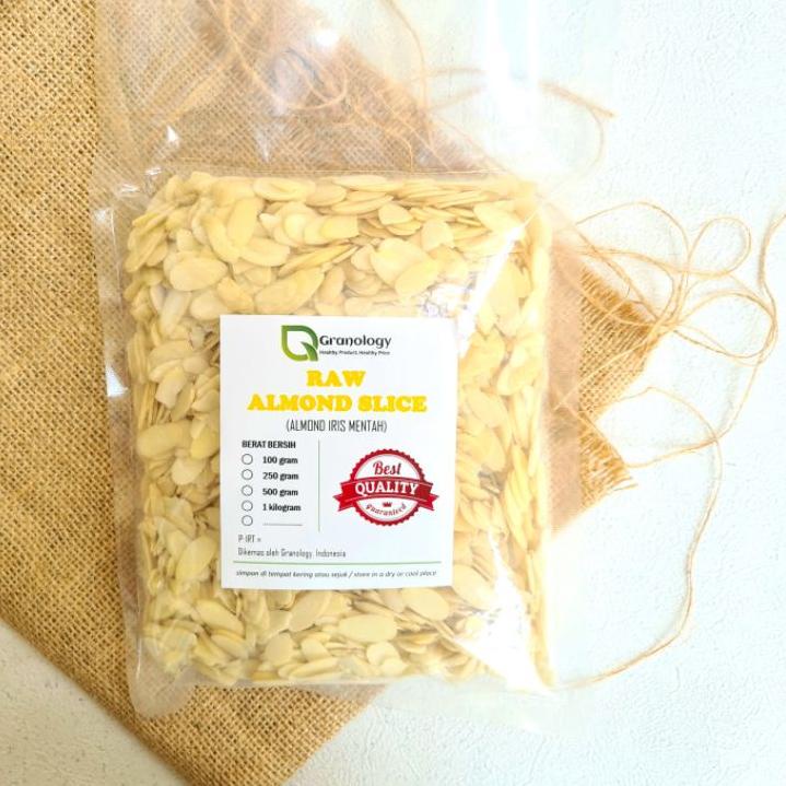 

Discount ⭐✔️ Almond Slice Raw / Almond Iris Tipis Mentah - 500 gram