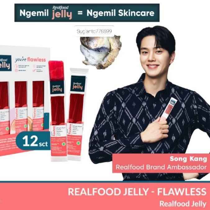 

COD ✅ Realfood Flawless Jelly Formulasi Sarang Burung Walet & Kolagen 12 Pcs