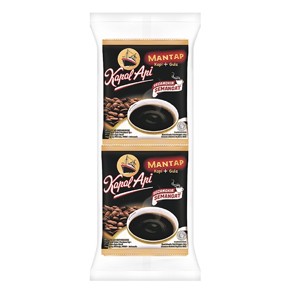 

KAPAL API RASA MANTAP + GULA ISI 10 SACHET X 25 GR - KOPI