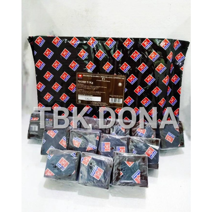 

Terlaris Diamond Dark Chocolate Compound Repack 245-255Gr / Cokelat Diamond