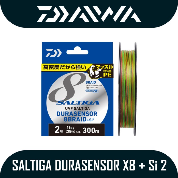Ready Senar / Line PE Merk Daiwa UVF Saltiga Durasensor Braid X8 + SI2 300m