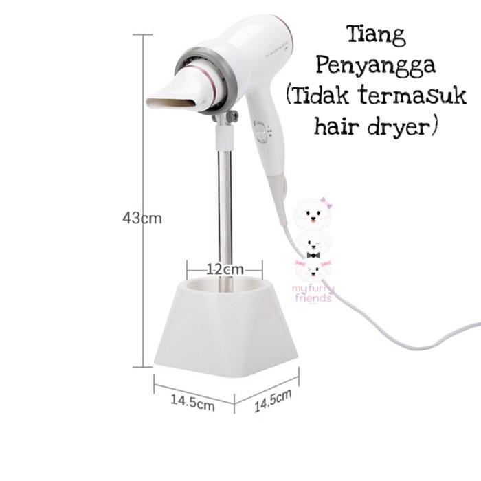 HAIR DRYER Blower holder hair dryer holder for pet anjing kucing tinggi 43cm - S (45cm)(W1U8) penger
