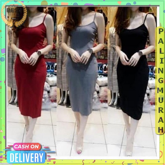 Bayar Di Tempat Fashion Wanita Dress Rajut Wanita Terbaru 2023 Ketat Body Remaja Kekinian Atasan Min