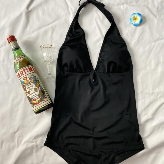 Terlaris Bikiniku Black One-Piece Swimsuit/ Monokini/ Bikini One Piece