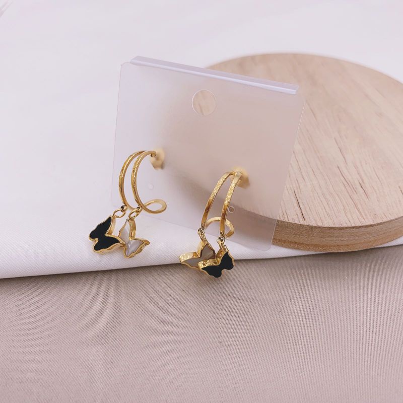 Anting Titanium asli Premium Quality Anti karat anti alergi Stainless steel ori Ann298