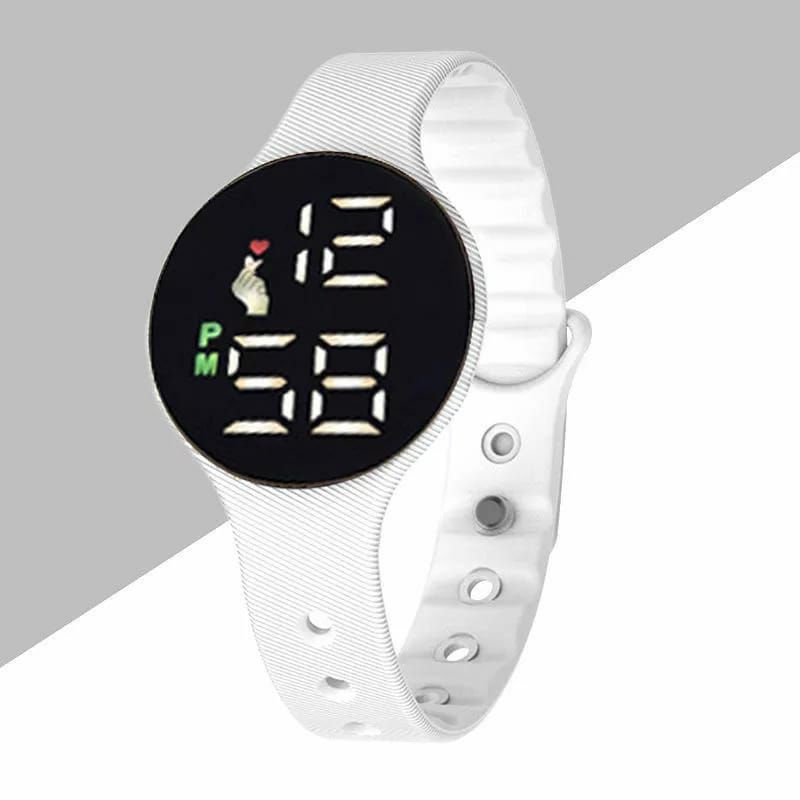 Jam Tangan Digital Led Rubber Anak Kasual Bisa COD