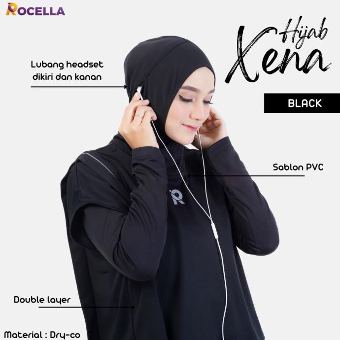 Hijab Sport Kerudung Olahraga Wanita Sporty Instant Cewek Dewasa Syari