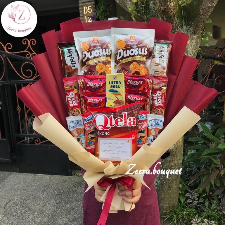 

(B23) Buket snack/snack bouquet/bucket snack [INCLUDE: card + packing] Non COD