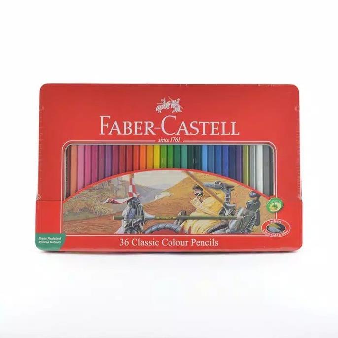 

Faber-Castell Classic Colour Pencil tin case 36 / pensil warna 36