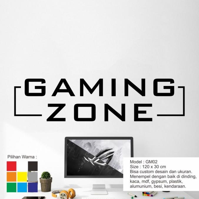 Cutting Stiker Dinding/Kaca/Decal/WallStiker Kamar/Kafe - Gaming 01